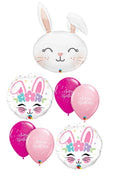 Birthday Flopped Ear Bunny Balloons Bouquet