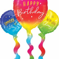 Birthday Fun Foil Balloon with Helium and Weight