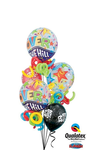 Humour Birthday Over the Hill Bubbles Bouquet