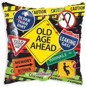 18 inch Birthday Old Age Ahead Signs Foil Balloon with Helium