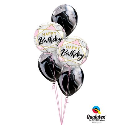 Birthday Marble Balloons Bouquet