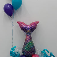 Birthday Mermaid Tail Marquee Balloon Bouquet