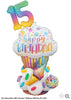 Birthday Ombre Cupcake Pick An Age Balloon Marquee