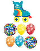 Roller Skate Good Vibes Birthday Balloons Bouquet