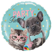 18 inch Birthday  Studio Pets Puppy Kitten Balloon with Helium
