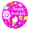 18 inch Birthday Candy Ice Cream Sweets Foil Balloon with Helium