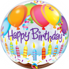 22 inch Happy Birthday Cake Bubble Balloon with Helium