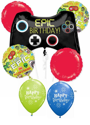 Video Game Controller Epic Birthday Balloon Bouquet