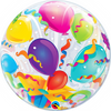 22 inch Happy Birthday Surprise Presents Bubble Balloons with Helium