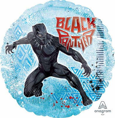 18 inch Black Panther Foil Balloon with Helium