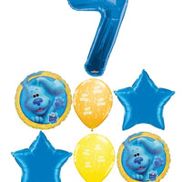 Blues Clues Birthday Pick An Age Blue Number Balloon Bouquet