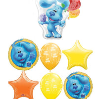 Blues Clues Birthday Balloon Bouquet with Helium and Weight