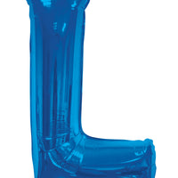 Blue Jumbo Balloon Letter L (Includes Helium and Weight)