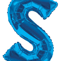 Blue Jumbo Balloon Letter S (Includes Helium and Weight)