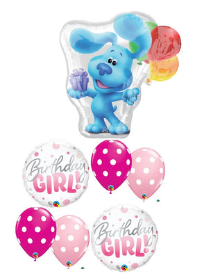 Blues Clues Birthday Girl Polka Dot Balloon Bouquet