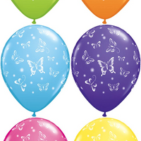 11 inch Butterfly Around Balloons with Helium and Hi Float