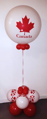 Canada Day Maple leaves Balloon Stand Up with Helium