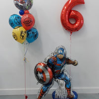 Captain America Airloonz Avengers Bubble Age Balloons Bouquet Package