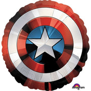 Captain America Shield Balloons with Helium and Weight
