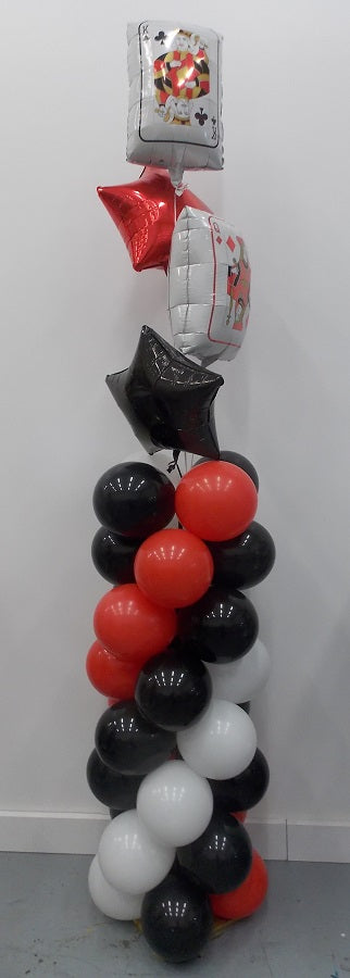 Casino Playing Cards Star Balloons Column Tower Bouquet