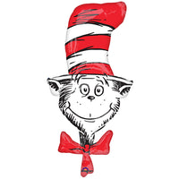 Dr Seuss Cat in the Hat Foil Balloon with Helium Weight