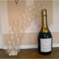 Giant Champagne Bottle Bubble Arch