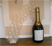 Giant Champagne Bottle Bubble Arch