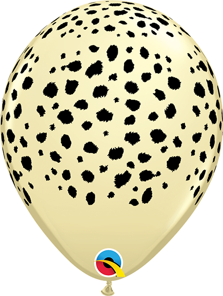 11 inch Animal Jungle Cheetah Spots Balloon with Helium and Hi Float