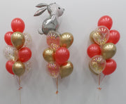 Chinese New Year Rabbit Balloon Bouquets of 10 Package
