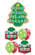Christmas Cookie Tree Balloons Bouquet