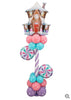 Christmas Gingerbread House Balloons Column