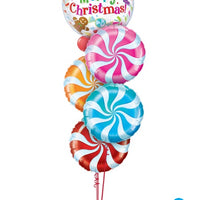 Christmas Gingerbread Man Candy Balloons Bouquet