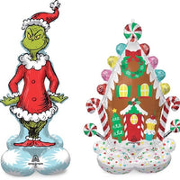 Christmas Grinch Gingerbread House Airloonz Balloon Bundles Package