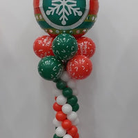 Christmas Ornament Balloon Column