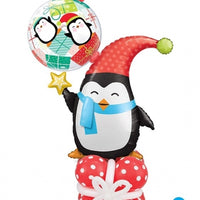 Christmas Penguin Balloon Stand Up