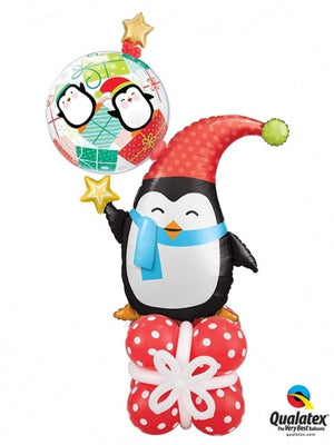 Christmas Penguin Balloon Stand Up