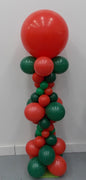Christmas Red Green Balloon Column