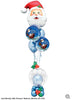 Christmas Santa Claus Balloons Bouquet Stand Up Helium Weight