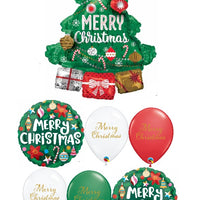 Christmas Tree Merry Ornaments Balloon Bouquet