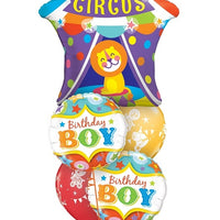 Circus Tent Lion Birthday Boy Balloon Bouquet