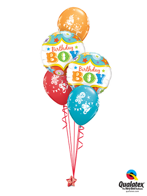 Circus Birthday Boy Balloon Bouquet