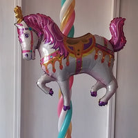 Circus Carnival Carousel Horse Balloon Column