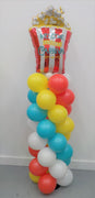 Circus Carnival Popcorn Balloon Column Tower