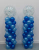 Blue Confetti Balloon Columns