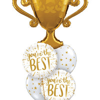 Congratulation Trophy You Are The Best Balloons Bouquet