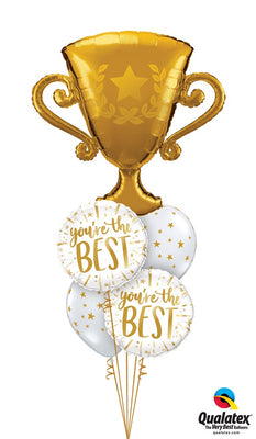 Congratulation Trophy You Are The Best Balloons Bouquet