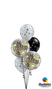 Congratulations Elegant Balloon Bouquet with Helium and Weight