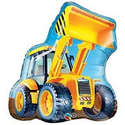 Construction Bulldozer Foil Balloon with Helium and Weight