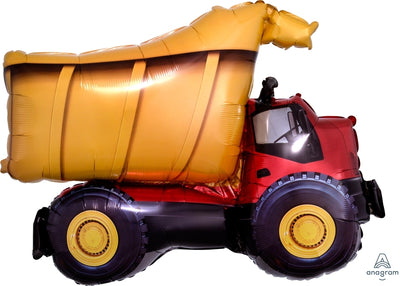 Construction Dump Truck Shape Balloons with Helium and Weight