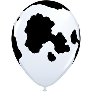 11 inch Animal Cowhide Print Balloons with Helium and Hi Float